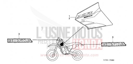 MARQUE/RAYURE XR250R4 de 2004
